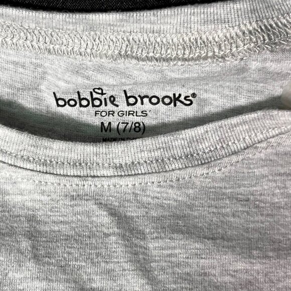 NWT Bobbie Brooks Sz M (7/8) Girls Unicorn Squad Gray Short Sleeve‎ High Low (D) - Picture 4 of 7